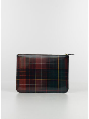 PORTAFOGLIO WALLET LENTICULAR TARTAN UNISEX, RED/GREEN, small