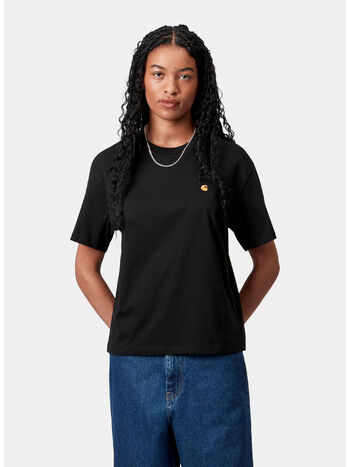 T-SHIRT S/S CHASE, 00FXX BLACK/GOLD, small