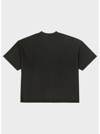 T-SHIRT HEAVY BOXY UNISEX, 0392 WASHED BLACK , small