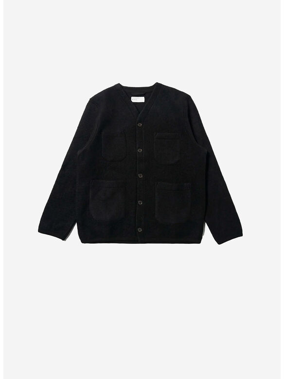 CARDIGAN IN LANA, BLACK, medium