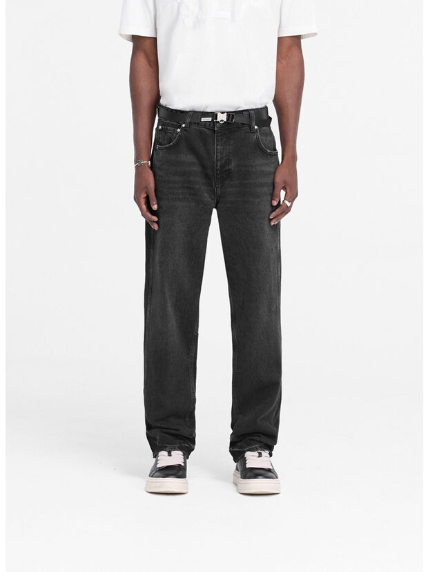 JEANS R2 STRAIGHT LEG, 01 BLACK, large