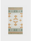 COPERTA ICON JACQUARD BLANKET, 0384 OFF WHITE MULTICOLOR, thumb