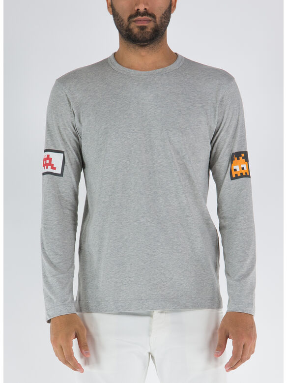 T-SHIRT A MANICHE LUNGHE, 1 T.GREY, medium