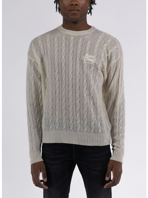 PULLOVER IN LANA TRECCIATO, 991, large
