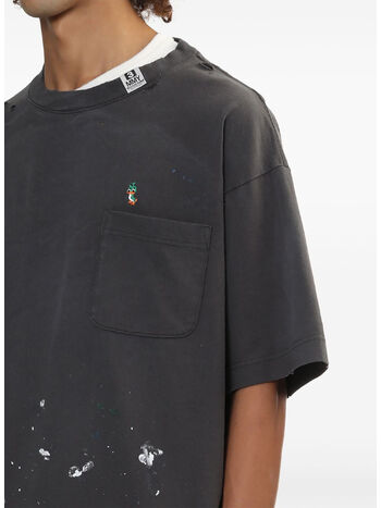 T-SHIRT TRIPLE LAYERED, BLACK, small