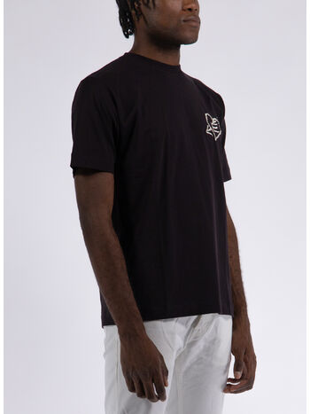 T-SHIRT WONDER SMALL GRAFFITI, DK BROWN, small