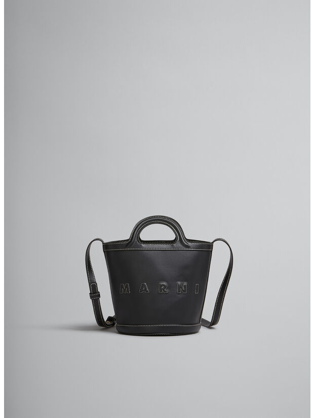 BORSA A SECCHIELLO PICCOLA IN PELLE TROPICALIA, 00N99, large
