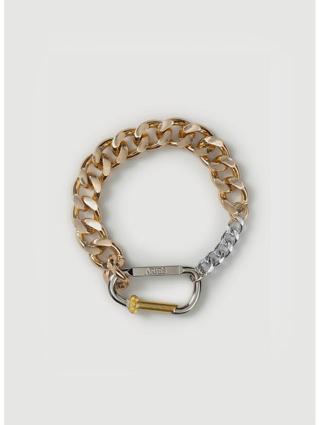 COLLANA COLUMN CARABINER GOLD CHUNKY, GO GOLD, large