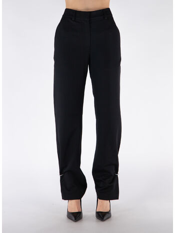 PANTALONE RING DETAIL, 999 BLACK, small