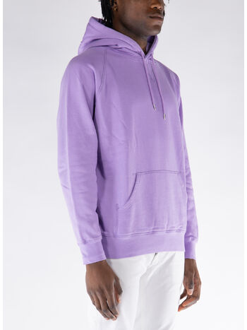 FELPA HOODIE LOGO, VIOLA, small