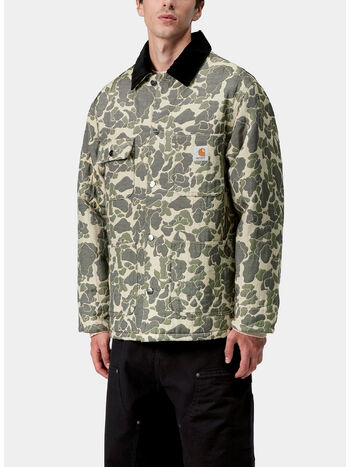 GIUBBOTTO TAPESTRY CHORE, 3CKXX CAMO DUCK JACQUARD GREEN/TOBACCO, small