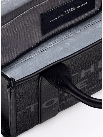 BORSA THE LEATHER SMALL TOTE, 001 BLACK, small