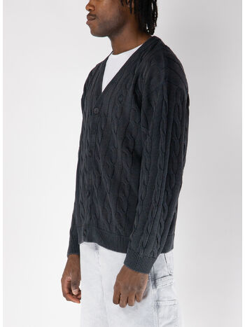 CARDIGAN CARTER, 89GD BLACK GARMENT DYED, small