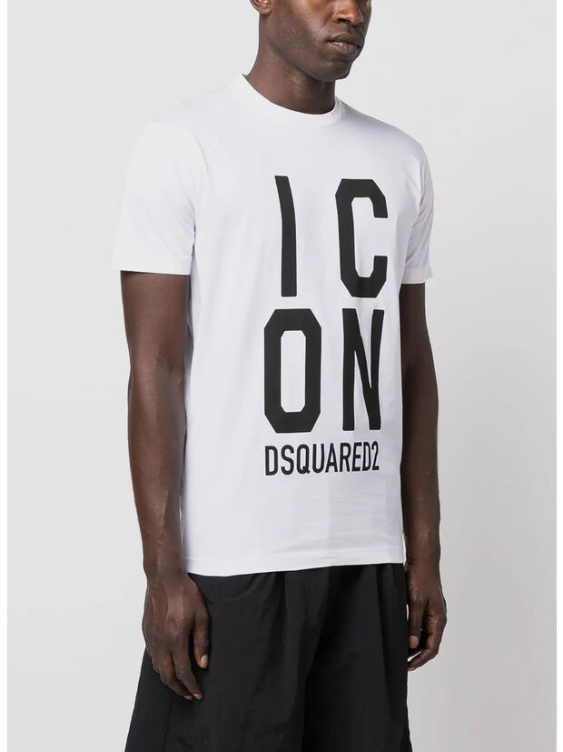 T-SHIRT ICON DSQUARED COOL FIT, 100 WHITE, large