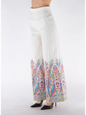 PANTALONE IN COTONE CON STAMPA, X0800, small