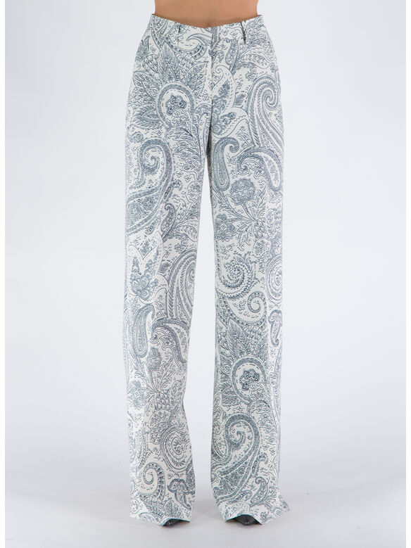 PANTALONE PAISLEY, 990 BIANCO, medium