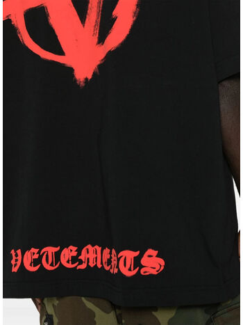 T-SHIRT DOUBLE ANARCHY, BLACK/RED, small