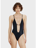 COSTUME DA BAGNO IN NYLON CON SCOLLATURA PROFONDA, 9XX, thumb