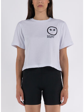 T-SHIRT CROPPED, WHITE, small