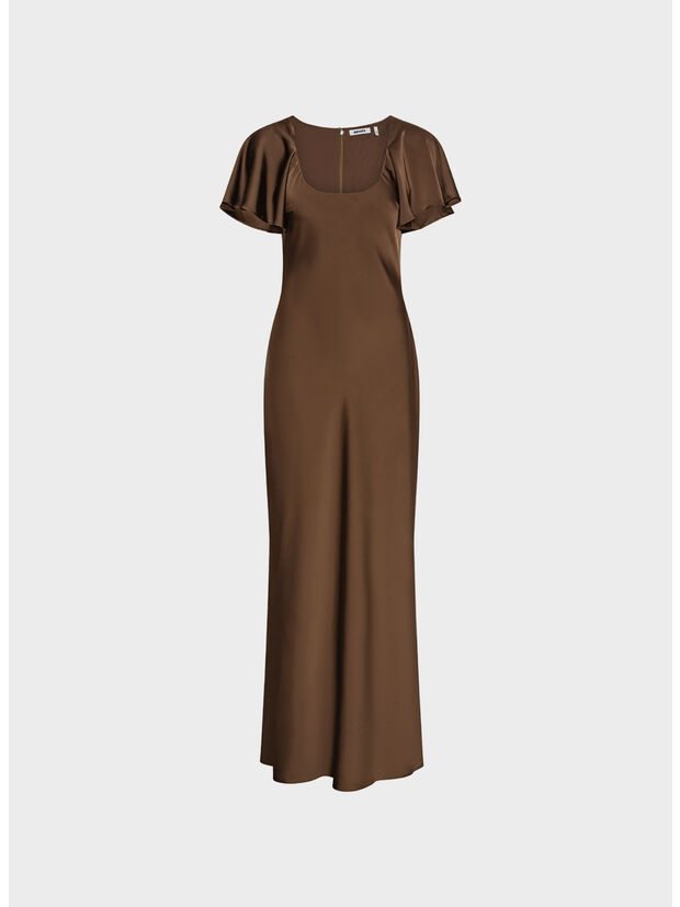 ABITO SATIN FLOWY SLEEVE, 2037 Potting Soil, large