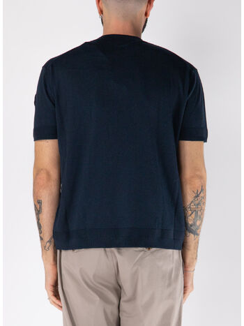 T-SHIRT A MANICHE CORTE IN MAGLIA, 742, small