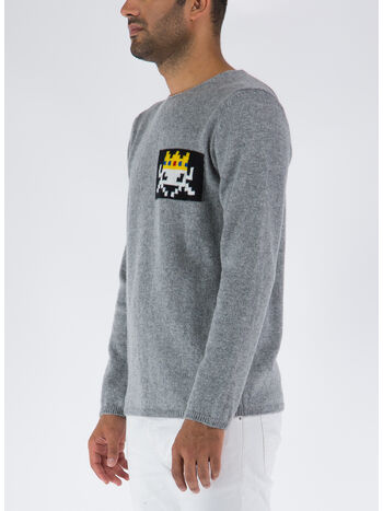 MAGLIONE GIROCOLLO, 1 GRIGIO, small
