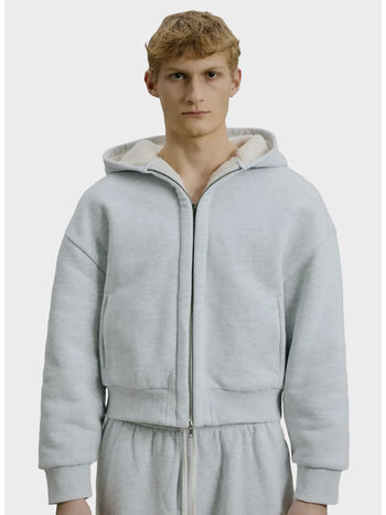 FELPA HEAVY HOOD UNISEX, 0497 HEATHER GREY, small