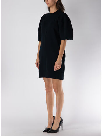 ABITO CORTO MÉLANGE, 001 BLACK, small