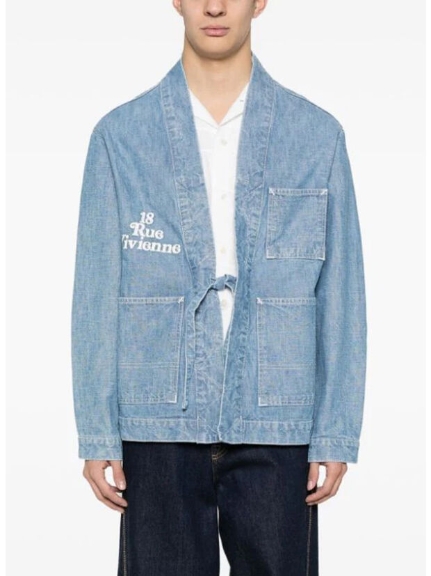 GIUBBOTTO KIMONO KENZO BY VERDY, DT STONE BLEACHED BLUE DENIM, large