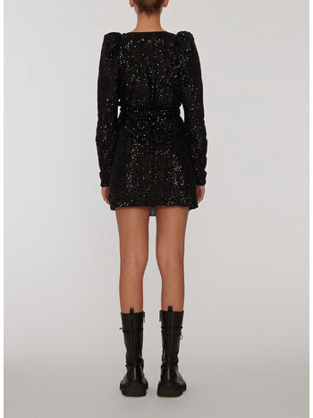 ABITO SEQUINS MINI WRAP, 1000 BLACK, small