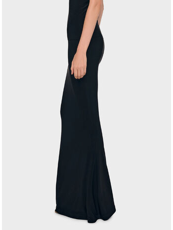 GONNA OBIE LONG SKIRT, BLACK BLACK, small