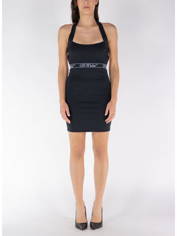 ABITO MINI CON LOGO, 1001 BLACK WHITE, small