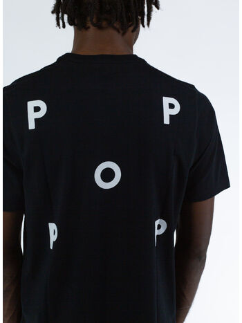 T-SHIRT LOGO, BLACK/WHITE, small
