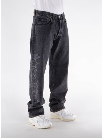 JEANS LASER DRAGON BATTEN, BLK BLACK, small