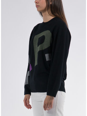 PULL LOGO ALL OVER F, LZZ  BLACK, small