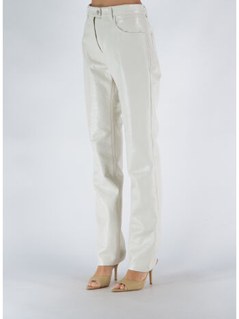 PANTALONE VINYL 5-POCKET ICONIC, 0011 BLANC CASSE, small