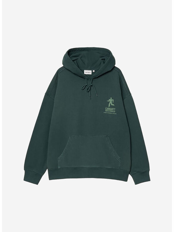 FELPA HOODED DISTANCE, 05A4J DARK FIR STONE DYED, medium
