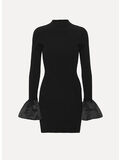 ABITO KNIT MINI CUTOUT, 100 BLACK, thumb