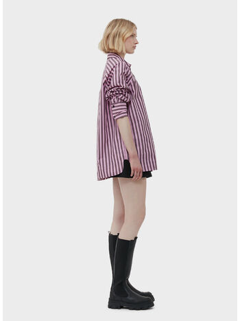 CAMICIA STRIPE COTTON OVERSIZE REGLAN, 534 BONBON, small