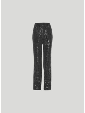 PANTALONE TWILL SEQUIN, 1000 BLACK, small