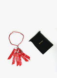 BANDANA NECKLACE, RED, thumb