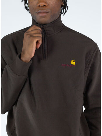 FELPA HALF ZIP AMERICAN SCRIPT, , small