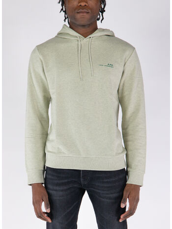 FELPA HOODIE ITEM OVERDYE, PKC VERT PALE CHINE, small