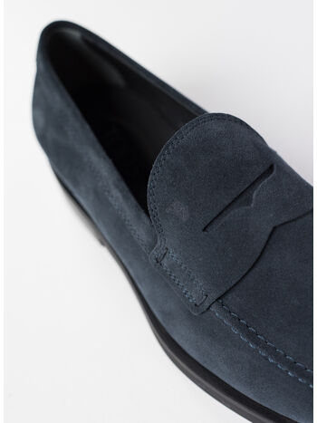 MOCASSINO IN PELLE SCAMOSCIATA, U805, small