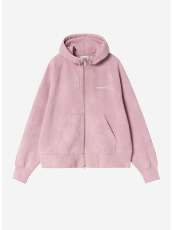 FELPA HOODED PAINTER JACKET, 2P8EJ Hortensia, destroy wash, splatter, small