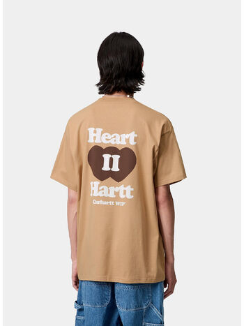 T-SHIRT S/S HEART II HARTT, 07EXX DUSTY H BROWN, small