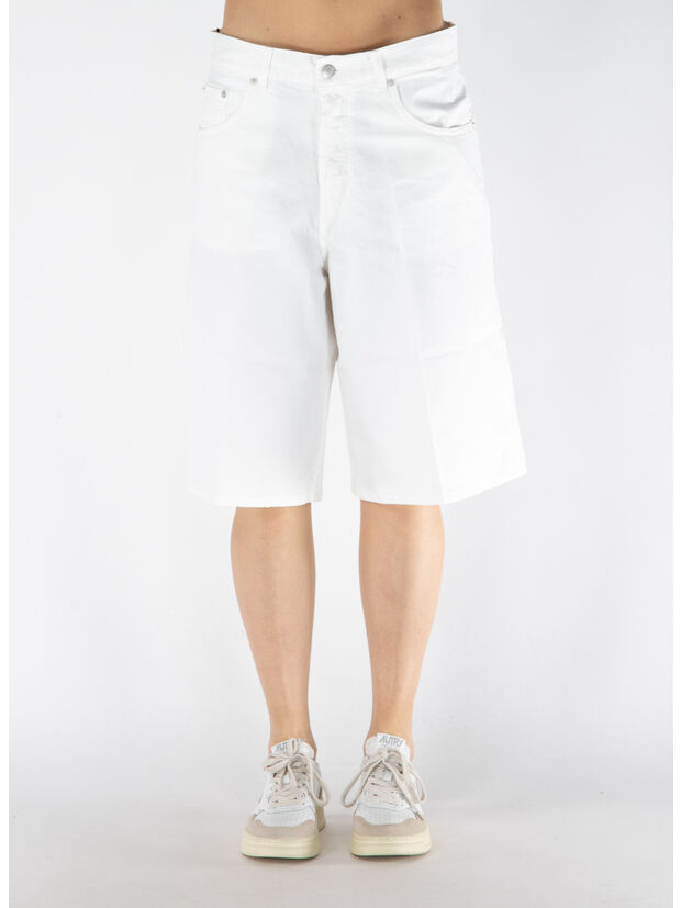 SHORT BECKY TWILL 45, T0001 WHITE, large