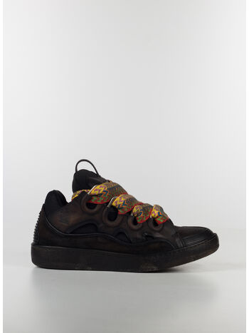 SCARPA LEATHER CURB, 10 BLACK, small