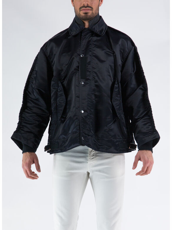 GIACCA NYLON TWILL BLOUSON, 251 D/NAVY, medium