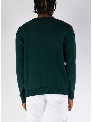 MAGLIONE HEART JACQUARD, GREEN, small